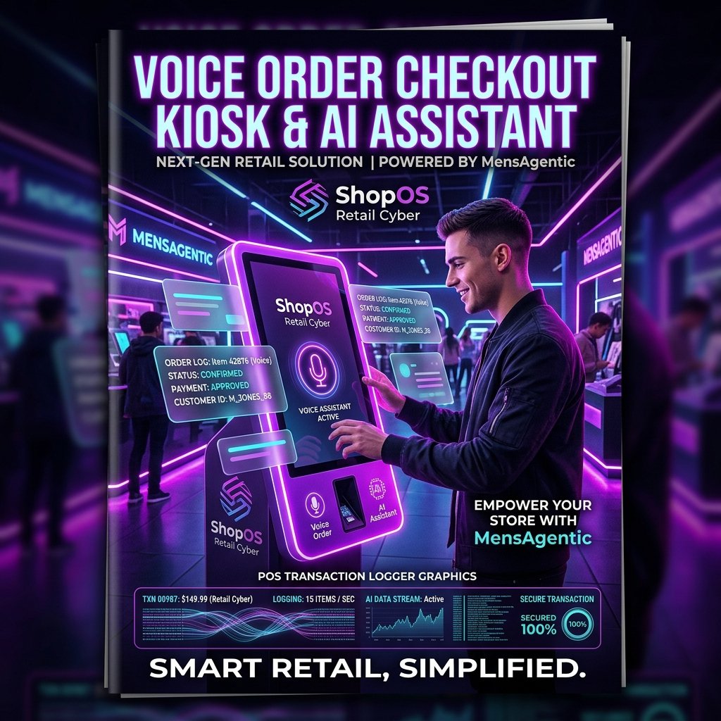 ShopOS Voice Order Checkout Kiosk