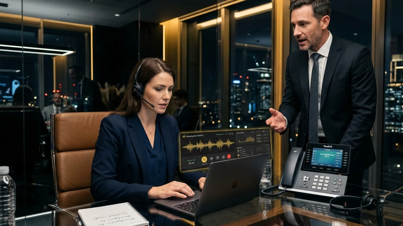 Pilot Pod: an AI forward-deployment engineer team working beside a business team at a desk